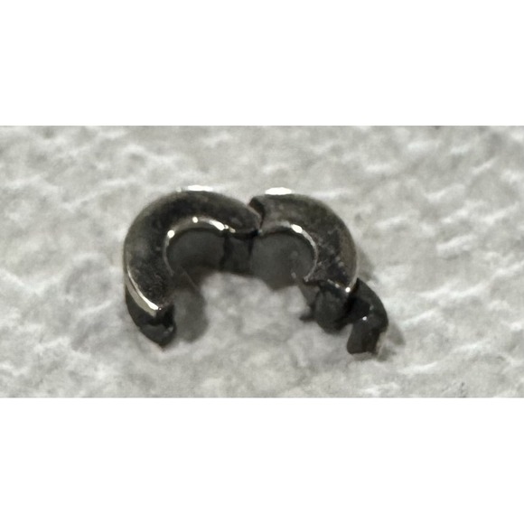 MC-4 Authentic Chamilia Sterling Silver Bead Gold Heart Lock‎ - Picture 13 of 13